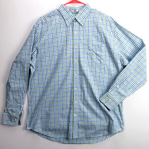 Peter Millar Tattersall Dress Shirt Men’s XL Classic Fit Golf Nanoluxe